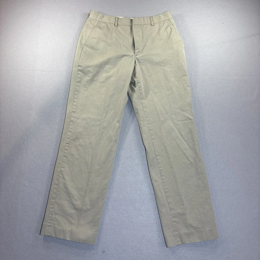 Banana Republic Modern Slim Fit Men's Beige Pants Sz 32x34 Tessuti Sundrio Italy